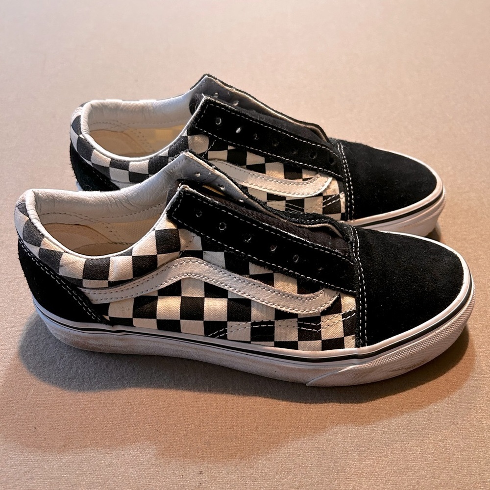 Vans Old Skool Black and White Checkered Sneakers​
